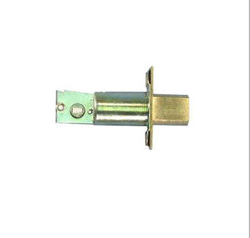 2 Inch Backset Deadbolt Latch, Square Face - Brass - 40048
